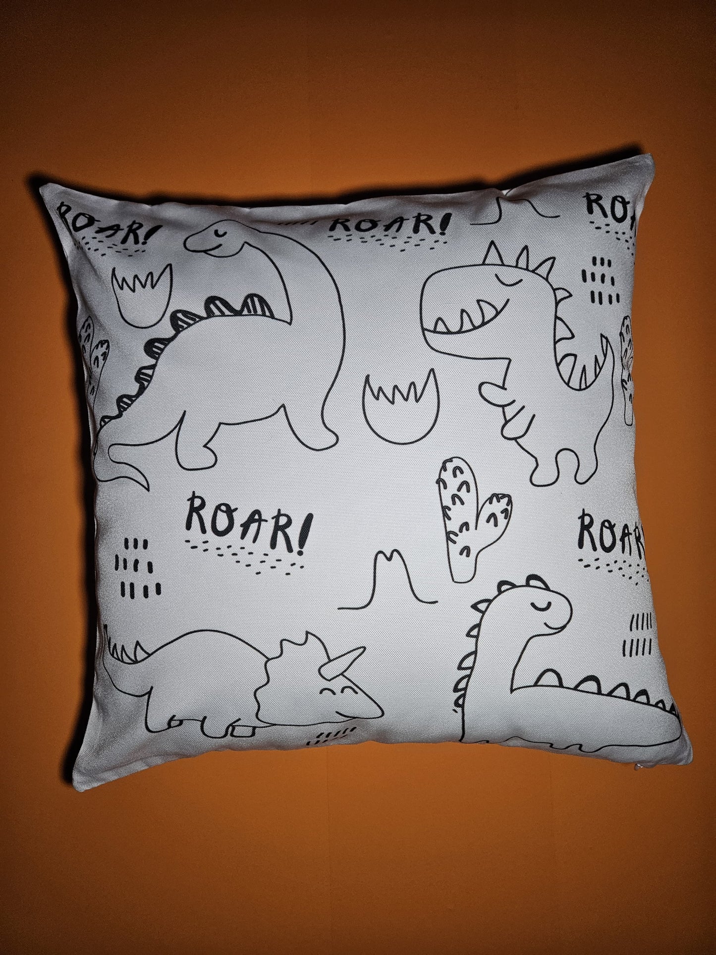 Dinosaur DIY Coloring Pillowcase