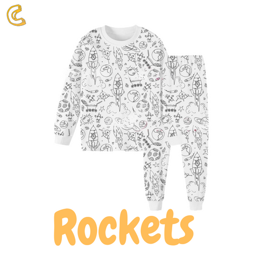 Rockets DIY Coloring PJs