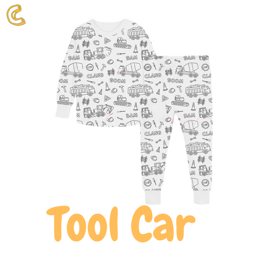 Tool Cars DIY Coloring PJs