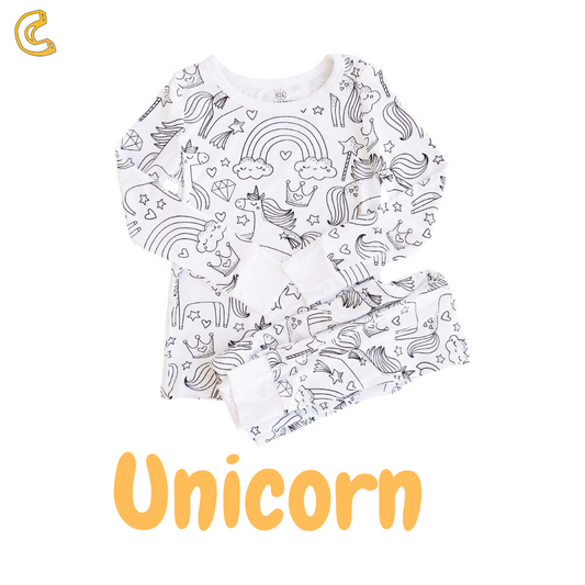 Unicorn DIY Coloring PJs