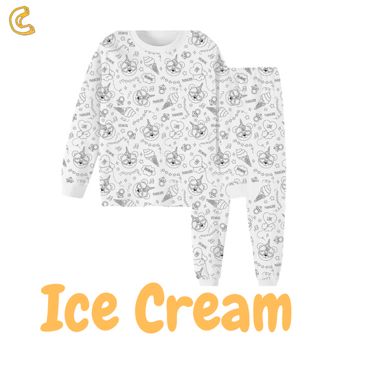 Ice Cream DIY Coloring PJs