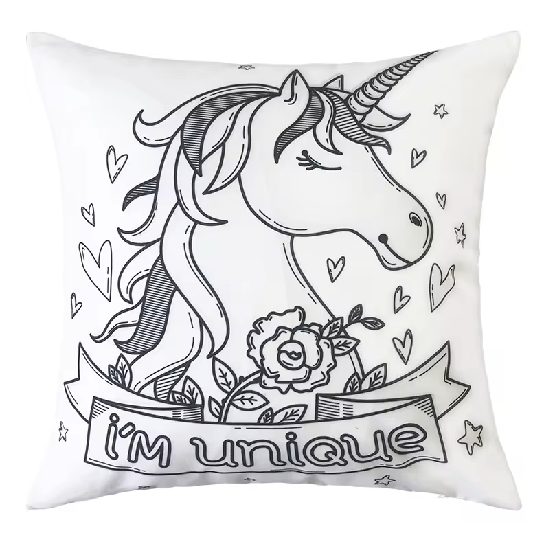 Unicorn DIY Coloring Pillowcase