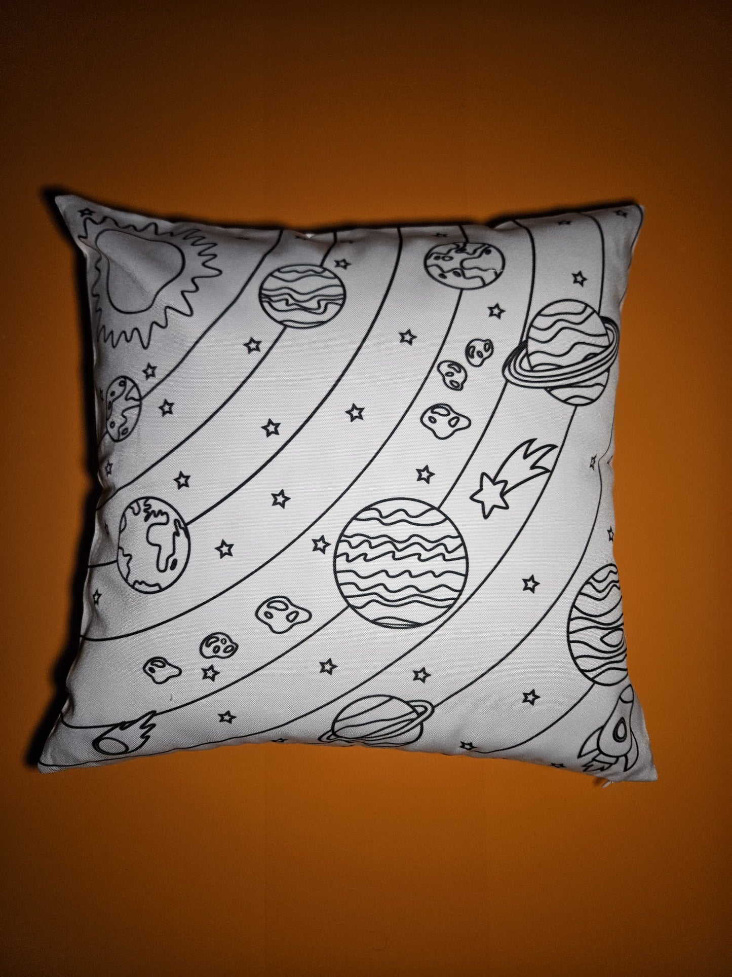 Space DIY Coloring Pillowcase