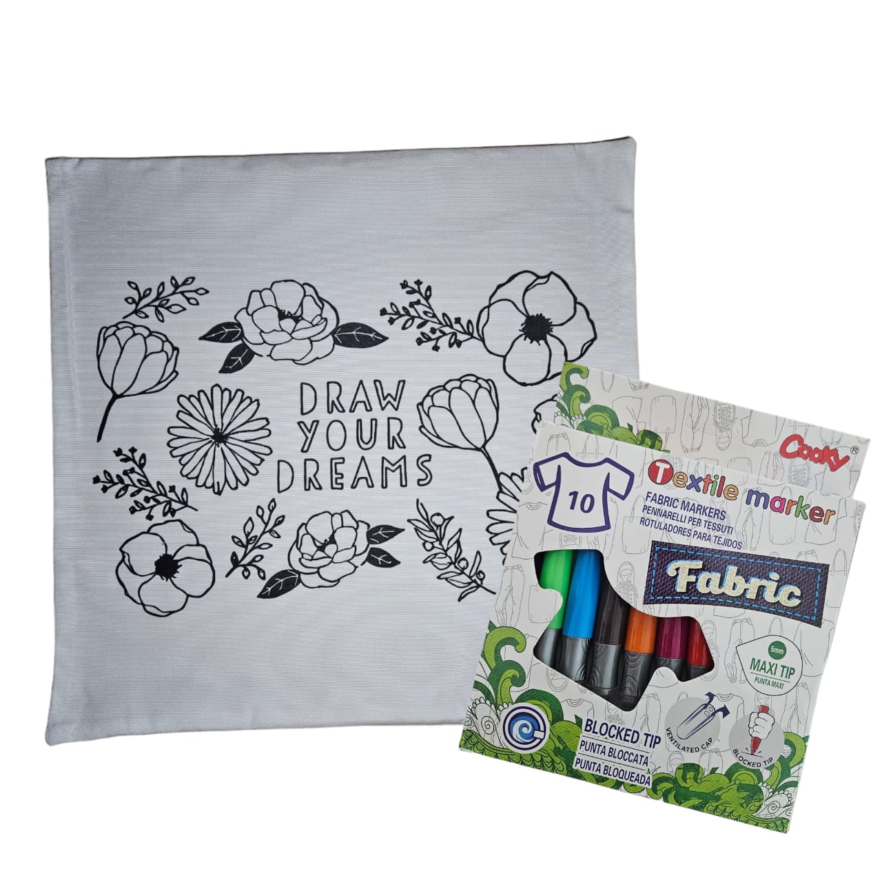 Bundle 1: Pillowcase + Fabric Markers Set