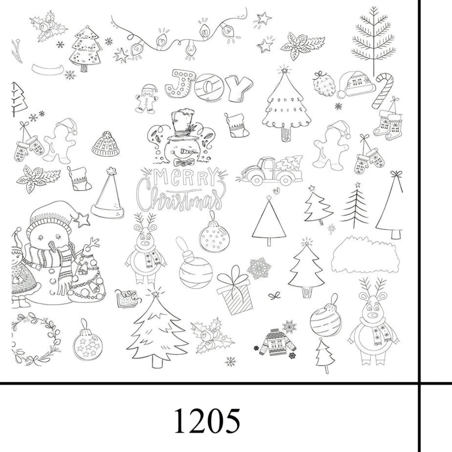 Christmas Coloring Tablecloth